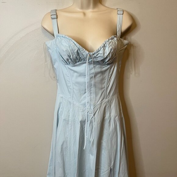 House of CB "Carmen" Baby Blue Dress (M Plus Cup) - Picture 7 of 12